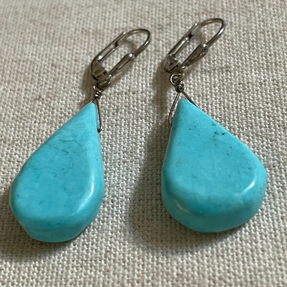Turquoise Teardrop Earrings